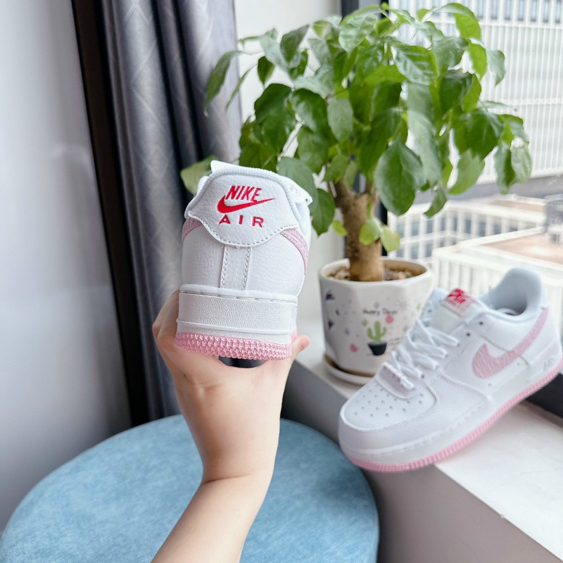 Giày thể thao Af.1 pink LoVe Sneaker trắng Hồng Nét full sz Nữ bill box