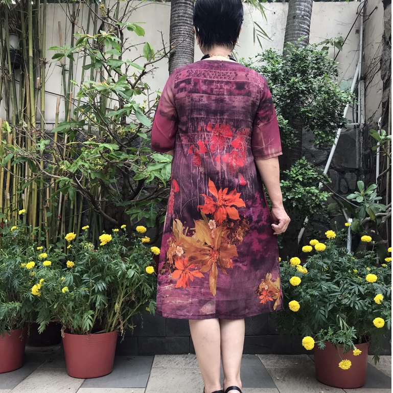 Đủ Size 50Kg Đến 90Kg - Váy Đầm Trung Niên - Vải Voan Sang Trọng 2 Lớp Form Suông A Che Bụng