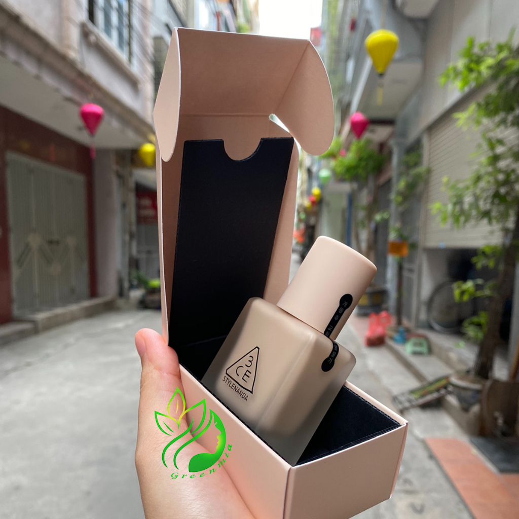 Kem Nền 3CE Velvet Fit Foundation Fair Màu Hồng Đào Sáng Và Tự Nhiên Lên 30g Bền Lâu Trôi Kiềm Dầu Kháng Nước