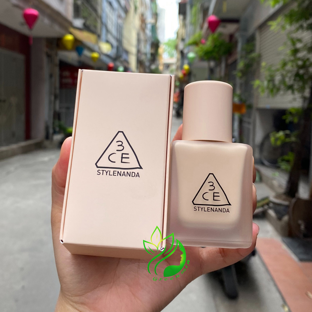 Kem Nền 3CE Velvet Fit Foundation Fair Màu Hồng Đào Sáng Và Tự Nhiên Lên 30g Bền Lâu Trôi Kiềm Dầu Kháng Nước