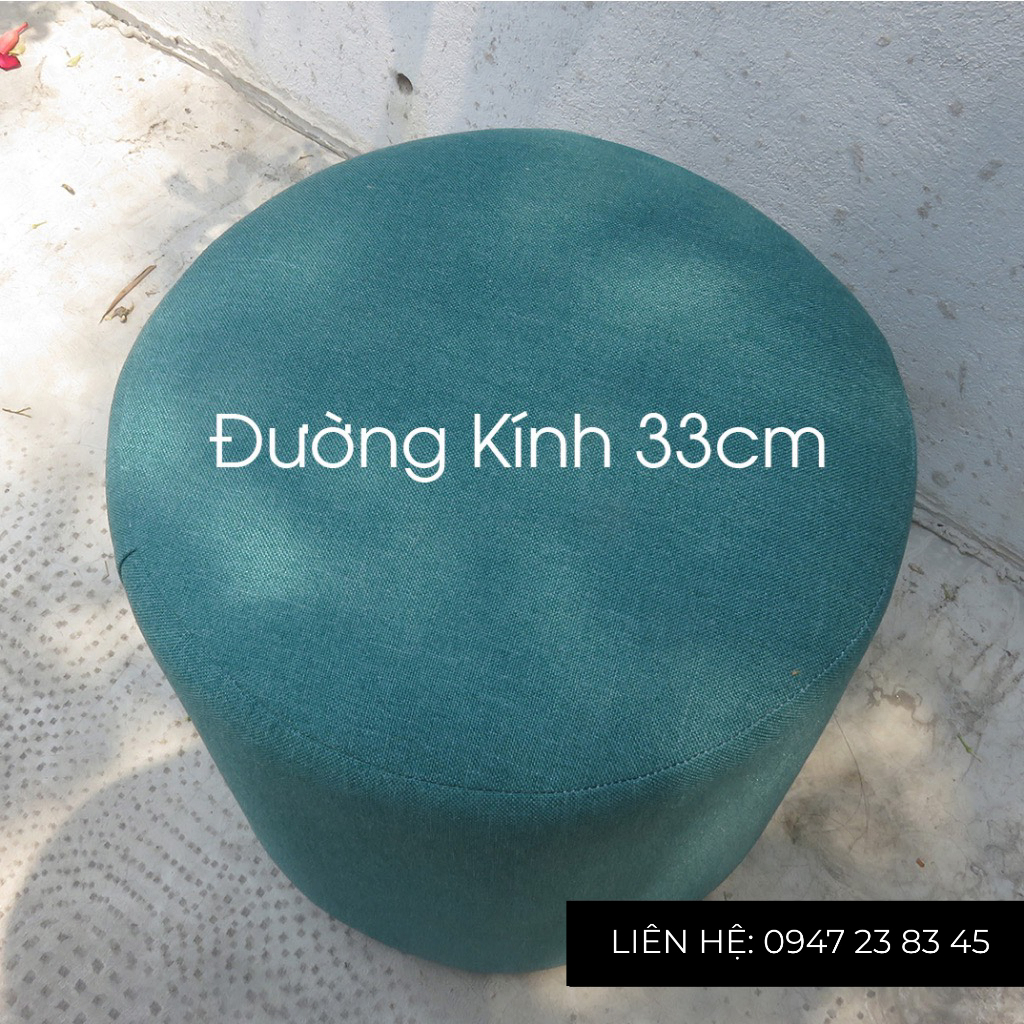 Ghế Đôn Sofa Ghế Bàn Trang Điểm Màu Xám Cao 40cm Đường kính 33cm - Hoàn tiền 100% nếu khách không hài lòng | BigBuy360 - bigbuy360.vn