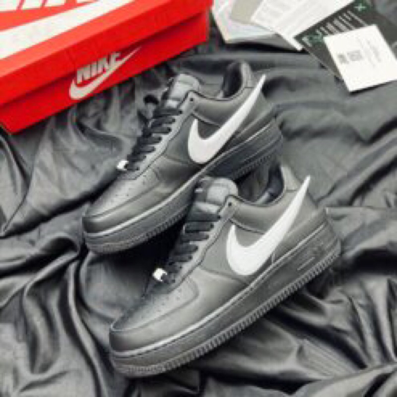 Giày AF1 Low Ambush Black Đen V2 Da Thật Lai Au