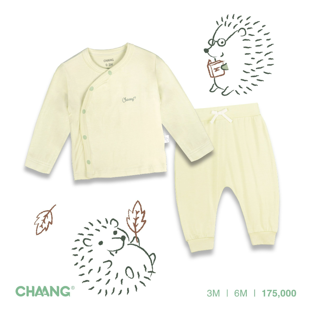 Bộ Quần Áo Dài Tay Cúc Chéo Park CHAANG AW22D11
