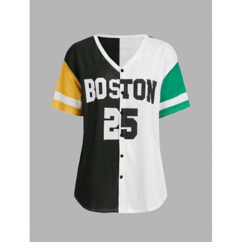 Áo phông thể thao bóng chày BOSTON 25 nhiều màu năng động sporty 🌈