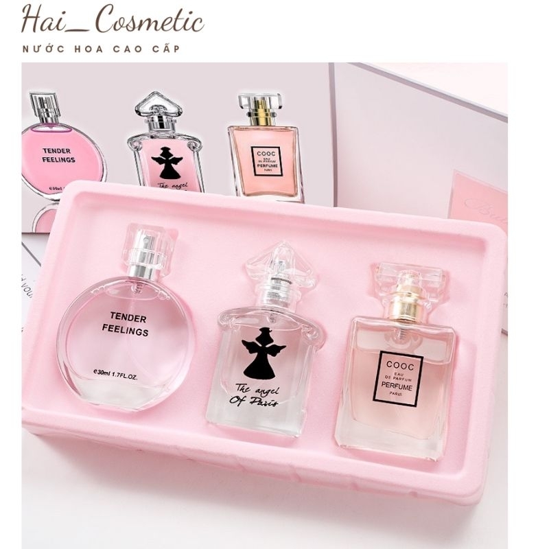 Set 3 Chai Nước Hoa, Dầu Thơm Nữ Cao Cấp _ Quà Tặng Đầy Ý Nghĩa