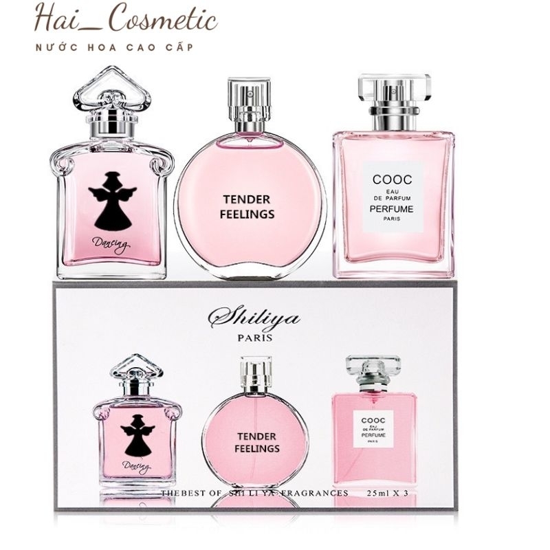 Set 3 Chai Nước Hoa, Dầu Thơm Nữ Cao Cấp _ Quà Tặng Đầy Ý Nghĩa
