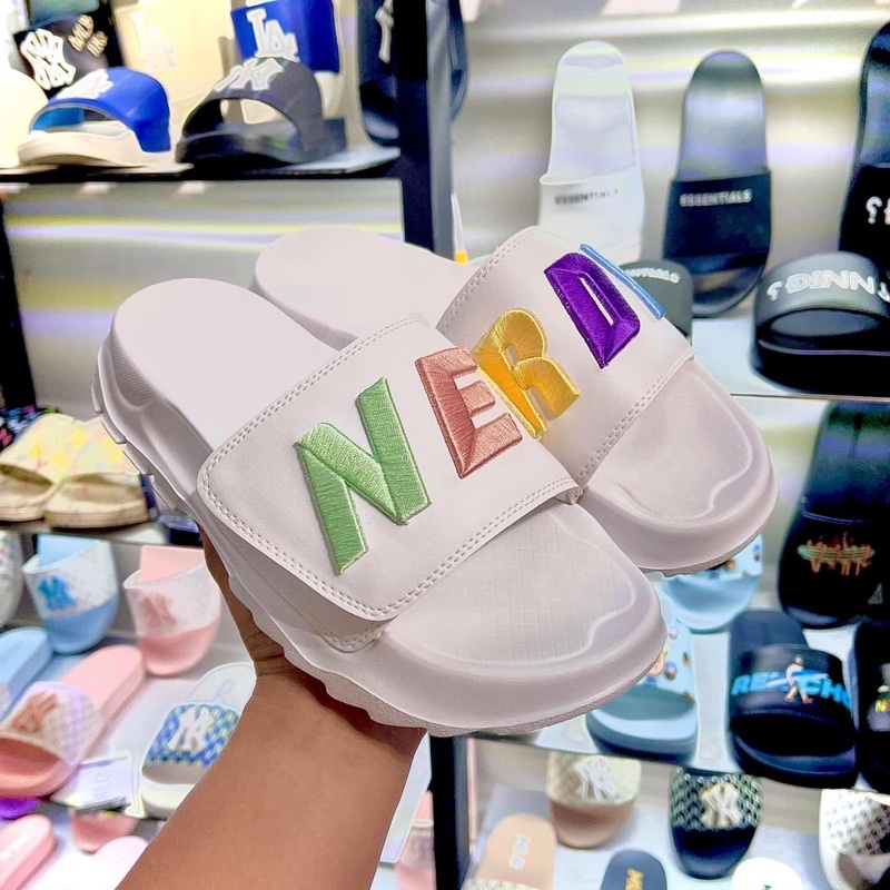 Dép Quai Ngang Quai Dán Xé  NERRDY Nam nữ Cao Cấp Đế Cao Nhiều  Màu Hot Trend 2023