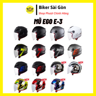 Mũ bảo hiểm 3/4 ego e-3 - biker sài gòn