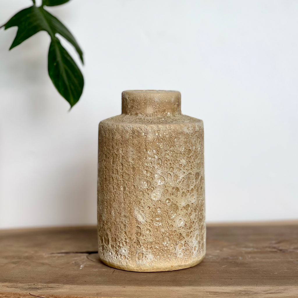 Bình hoa gốm xuất khẩu Atlantis lông chim decor trang trí Vườn Gốm - The Garden