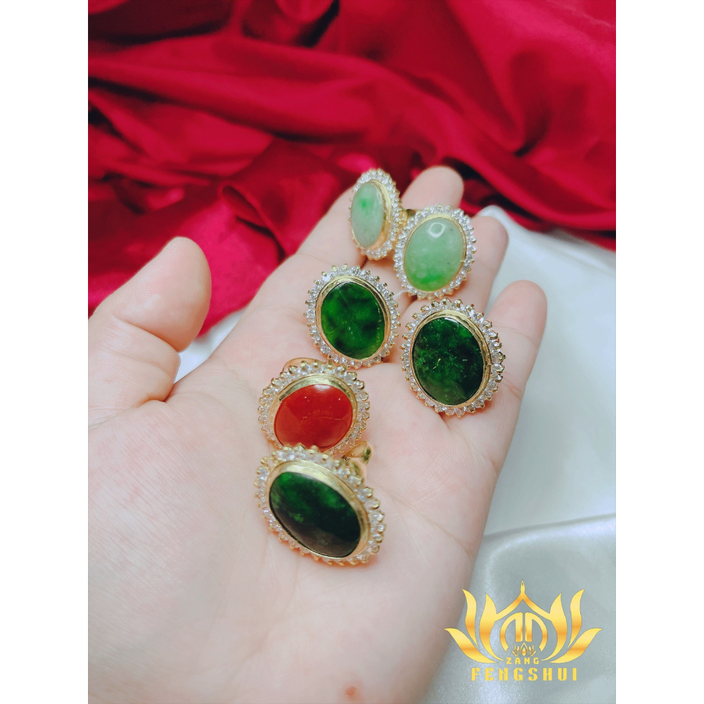 nhẫn cẩm thach bọc tự nhiên