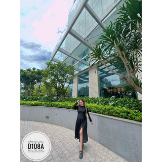 Bigsize Đầm nơ lưng D108A