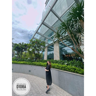 Bigsize Đầm nơ lưng D108A