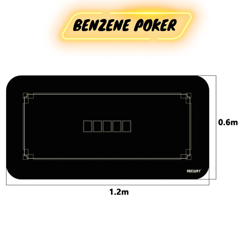 Thảm Poker cao su mặt nỉ chuyên nghiệp tối giản size 60*120