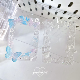 Toploader kem keo decor charm resin loang màu
