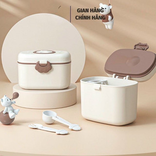 Hộp đựng sữa bột cho bé tặng kèm muỗng gạt
