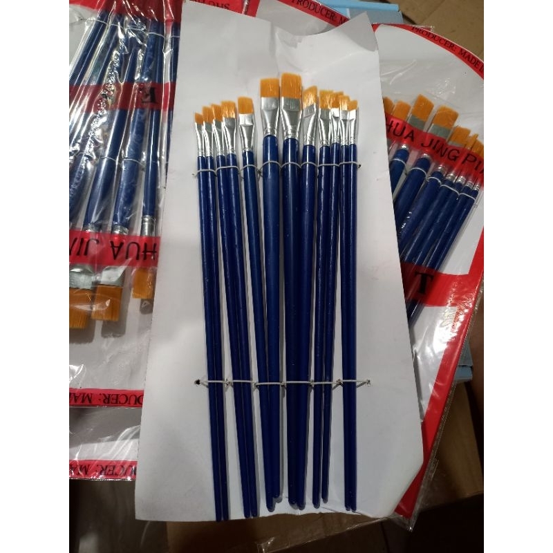 Bộ cọ vẽ, bút lông,chổi vẽ lông 12 chiếc hàng loại đẹp