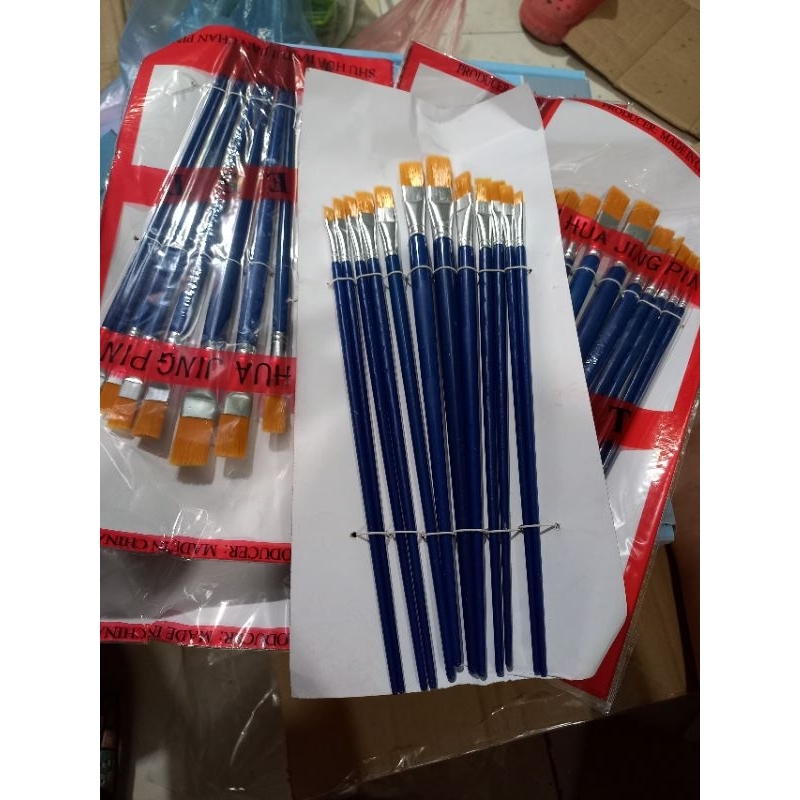Bộ cọ vẽ, bút lông,chổi vẽ lông 12 chiếc hàng loại đẹp
