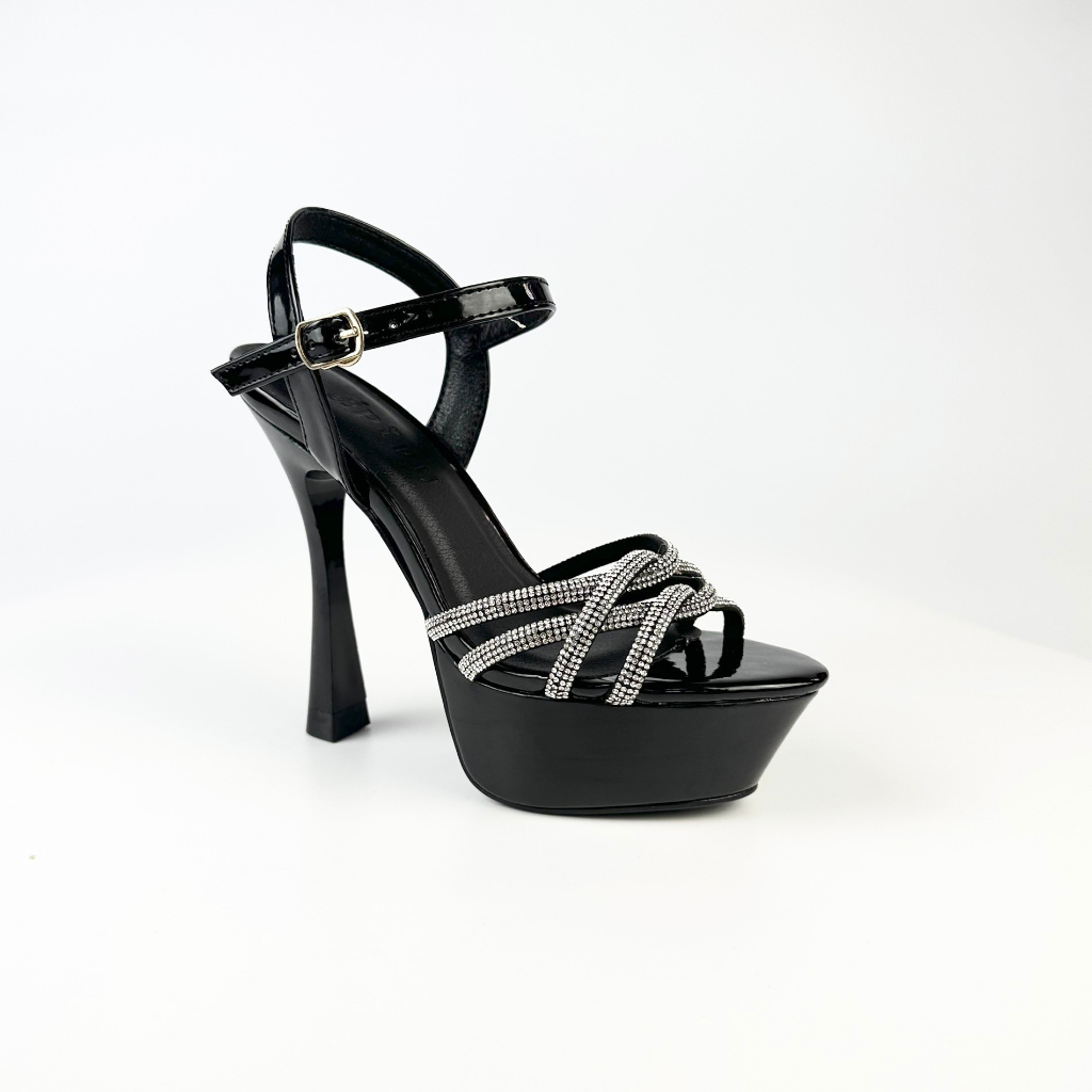 Giày cao gót đế đúp 13cm, sandal cao gót nữ thời trang,sự kiện,hoa hậu catwalk, pipu 52