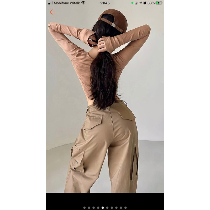 QUẦN KAKI TÚI HỘP TRƠN MÀU KÈM ĐAI- ảnh thật