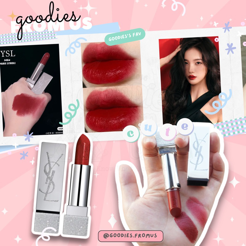 Son thỏi YSL Limited #146 Paris Stroll Màu Đỏ Cam SALE !!