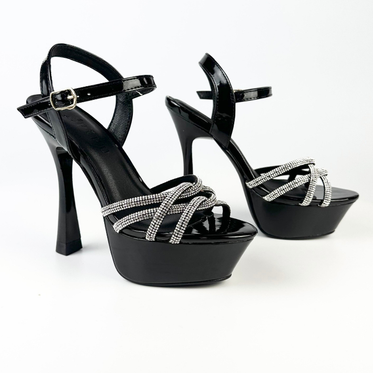 Giày cao gót đế đúp 13cm, sandal cao gót nữ thời trang,sự kiện,hoa hậu catwalk, pipu 52