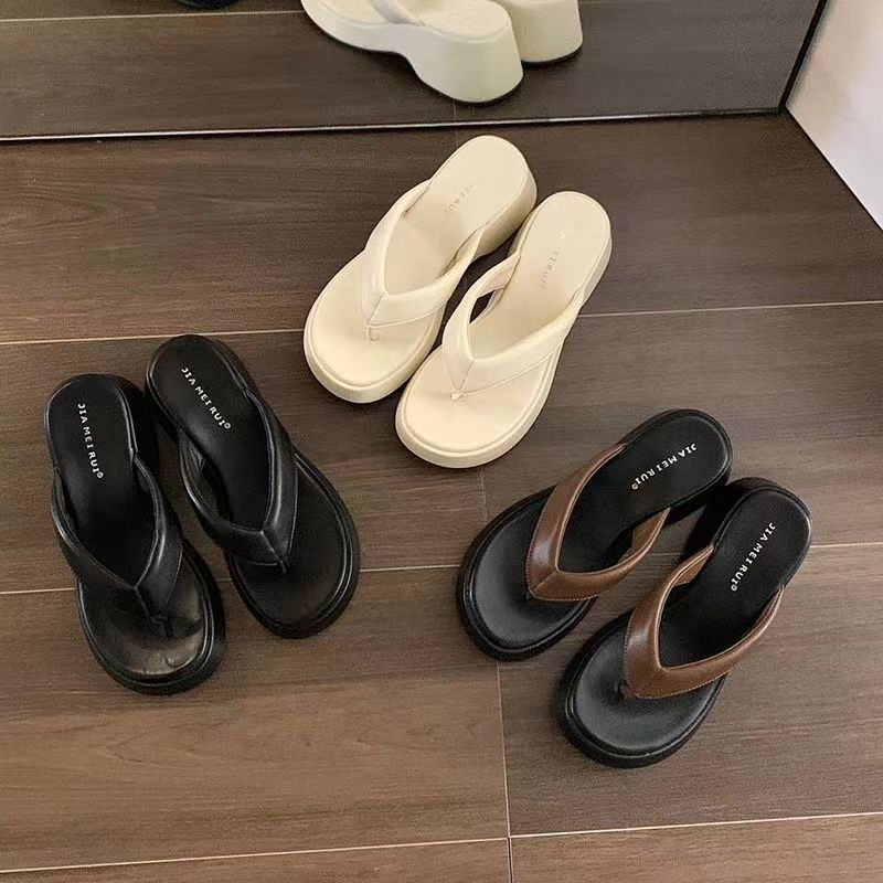 Dép cho sỏ quai dép lê xỏ ngón đế dày bánh xốp