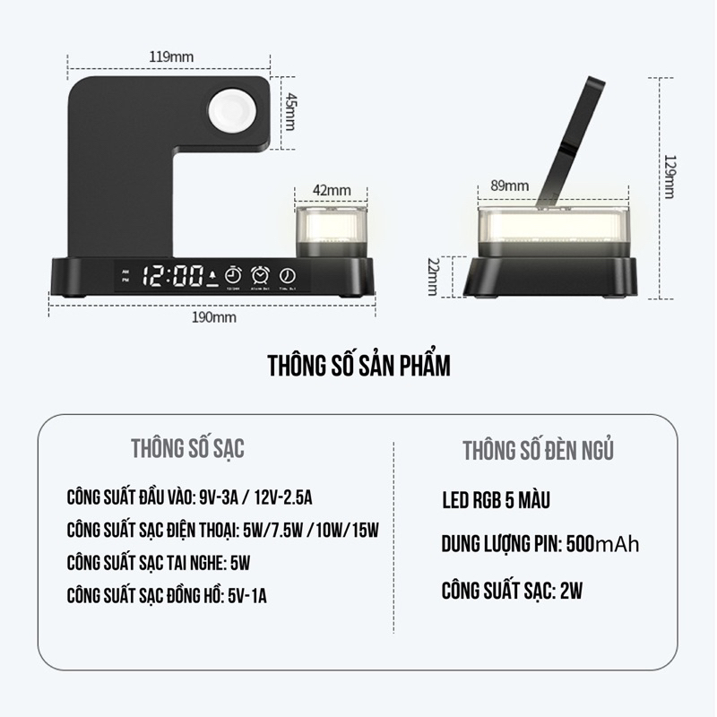 Sạc đa năng 6 in 1 [hàng chính hãng