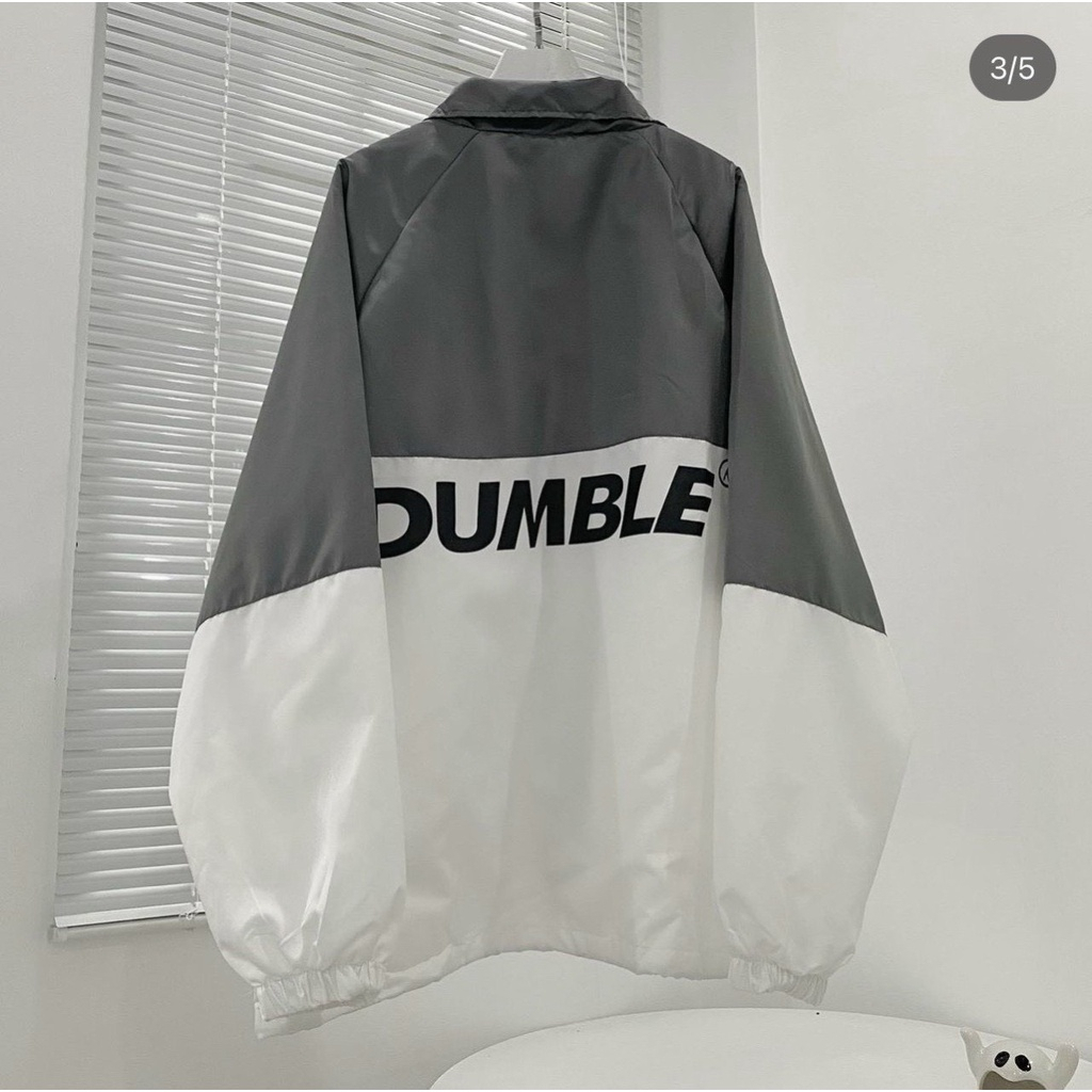 Áo Khoác Gió DUMBLE Phối 2 Màu Basic Vải Dù 2 Lớp Tay Bông, Áo Khoác Dù Unisex Nam Nữ | BigBuy360 - bigbuy360.vn