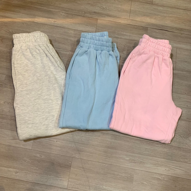 Quần jogger nỉ bông bé gái, dòng đại, hàng dư