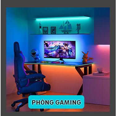 Dây led đuổi ARGB decor phòng ngủ, phòng gaming nháy theo nhạc,cảm biến âm thanh phòng bay quán cafe