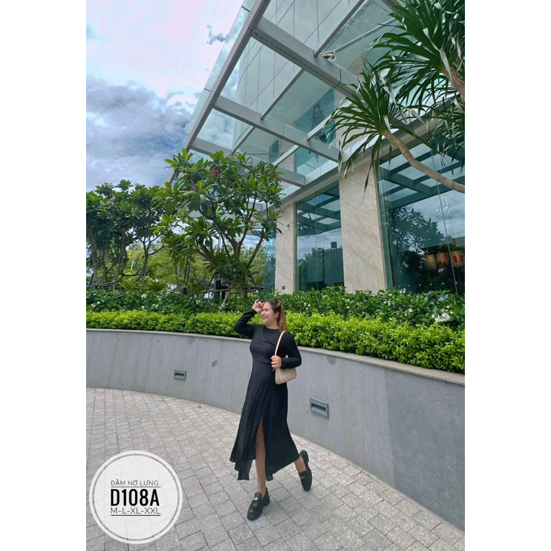BIGSIZE Đầm nơ lưng D108A