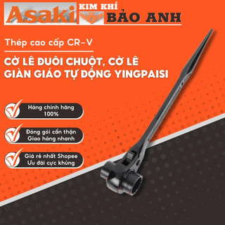 Cờ lê đuôi chuột, cờ lê giàn giáo tự động Asaki thép cao cấp CR-V