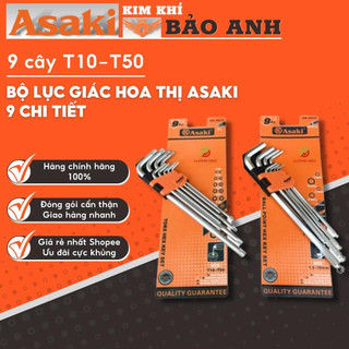 Bộ lục giác hoa thị asaki 9 chi tiết ak-0409, ak-0410, ak-0412, ak-0413