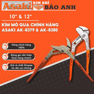 Kìm mỏ quạ chính hãng asaki 10"&12" ak-8379 ak-8380, cứng cáp, chống ăn mòn