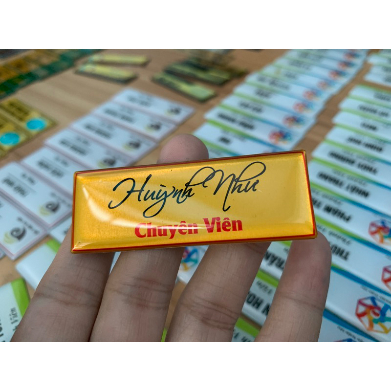 Bảng Tên Nhân Viên Không LOGO , Bảng Tên Đeo Áo