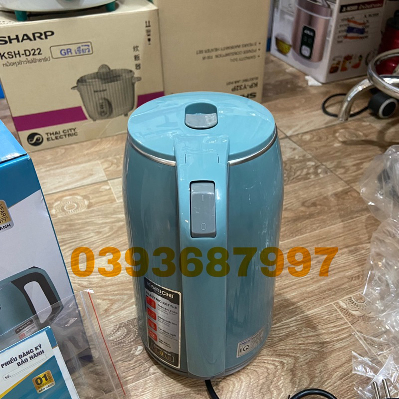 Ấm Siêu Tốc KORICHI-KRC 5128 Dung Tích 2,8L-Công Suất 1500w-Chất Liệu inox Siêu Bền-Bảo Hành 12 Tháng