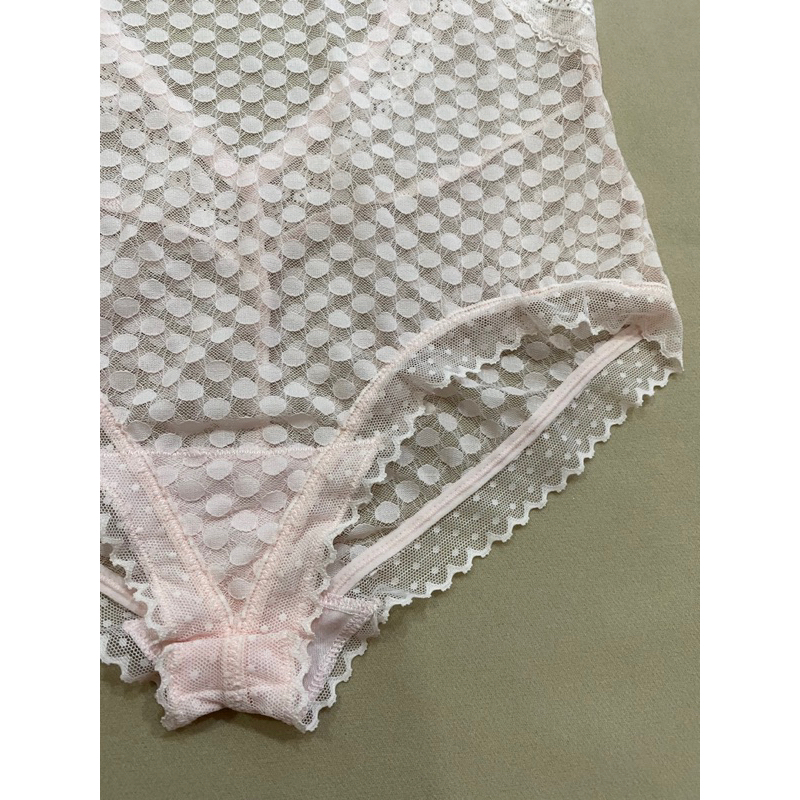 Áo liền thân bodysuit ren lưới mỏng - Thanh lý vnxk