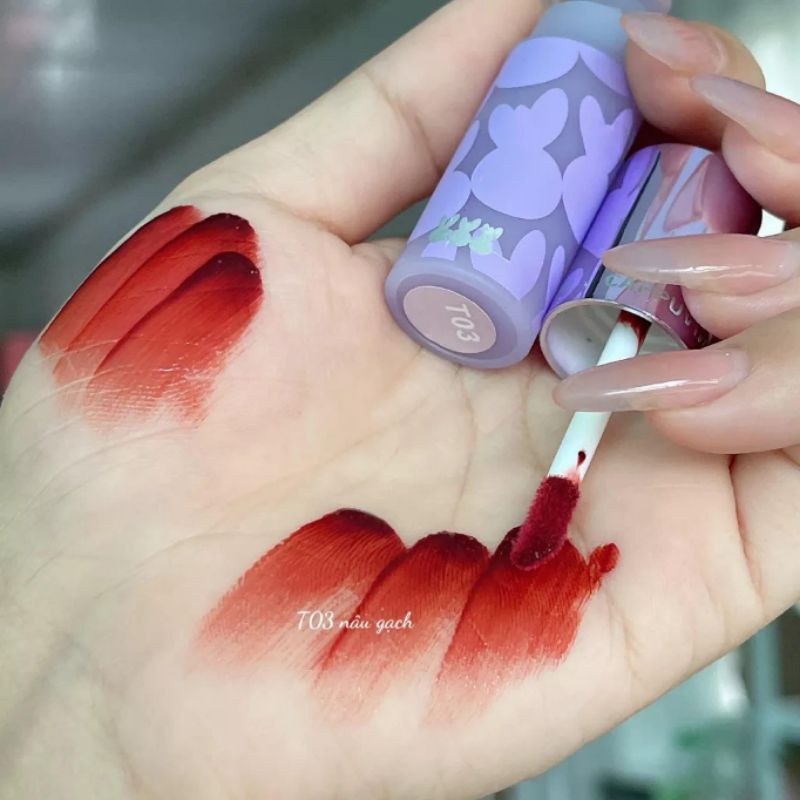 Son Thỏ Tím CAPUVINI Mẫu Mới,Chất Son Siêu Lì Màu hot