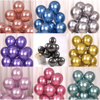 Bong Bóng Siêu Nhũ Chrome Size 35cm Bịch 10c Bong Bóng Trang Trí Sinh Nhật Mẫu Mới