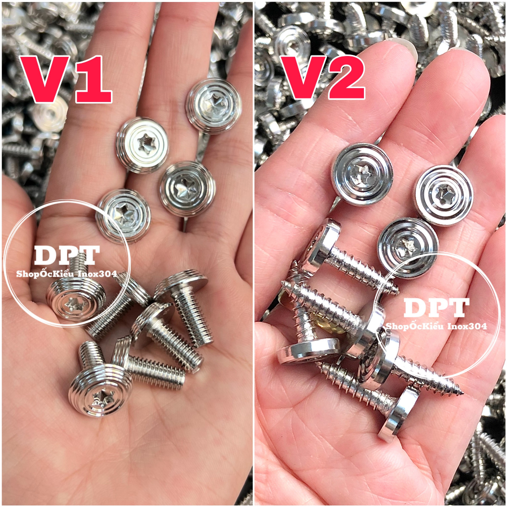 Full bộ ốc dàn áo mẫu THÁI Inox 304 cho tất cả các dòng xe
