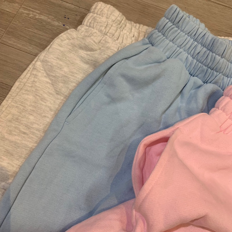 Quần jogger nỉ bông bé gái, dòng đại, hàng dư