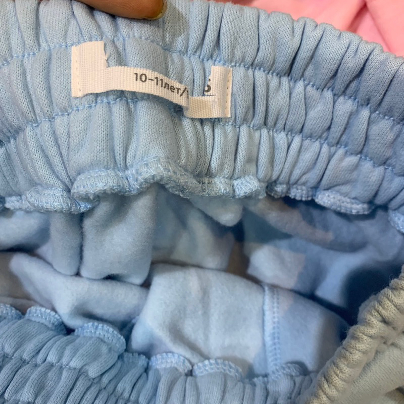 Quần jogger nỉ bông bé gái, dòng đại, hàng dư