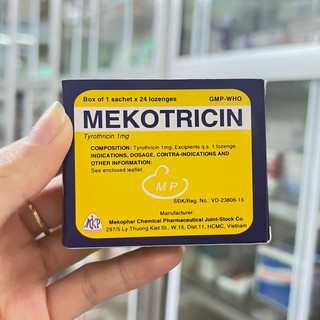 [Chính Hãng] Kẹo ngậm MEKOTRICIN 24 viên