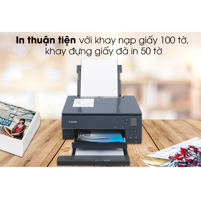 Máy In Ảnh Phun Màu Canon PIXMA TS6370 Wifi