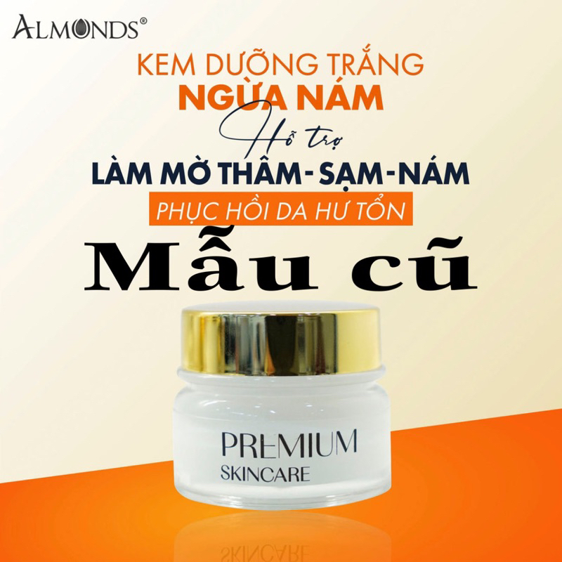 Kem dưỡng  trắng  da mờ thâm  xạm nám chính  hãng Almonds