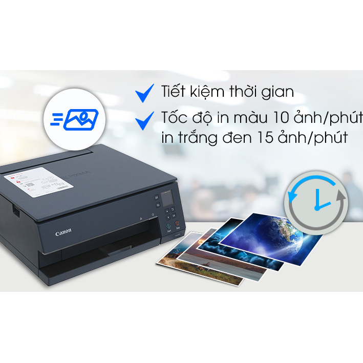 Máy In Ảnh Phun Màu Canon PIXMA TS6370 Wifi