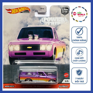 Xe mô hình Hot Wheels Premium Car Culture Power Trip Series Custom '72 Chevy LUV GJR03, bánh cao su.