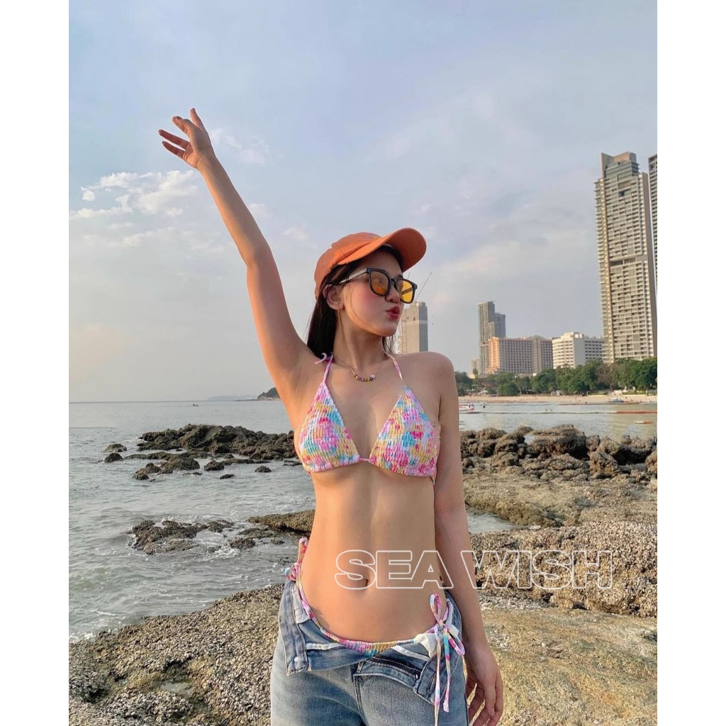 Set bikini hoa nhí 2 mảnh đi biển