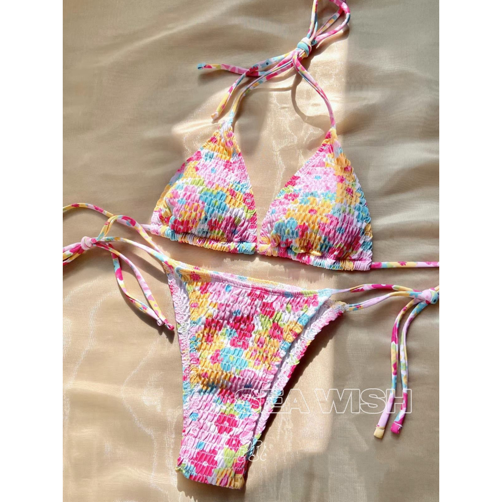 Set bikini hoa nhí 2 mảnh đi biển