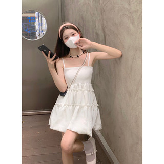 𝐇𝐢𝐧𝐢 - Đầm Hai Dây Nhún Tầng Cho Mùa Hè